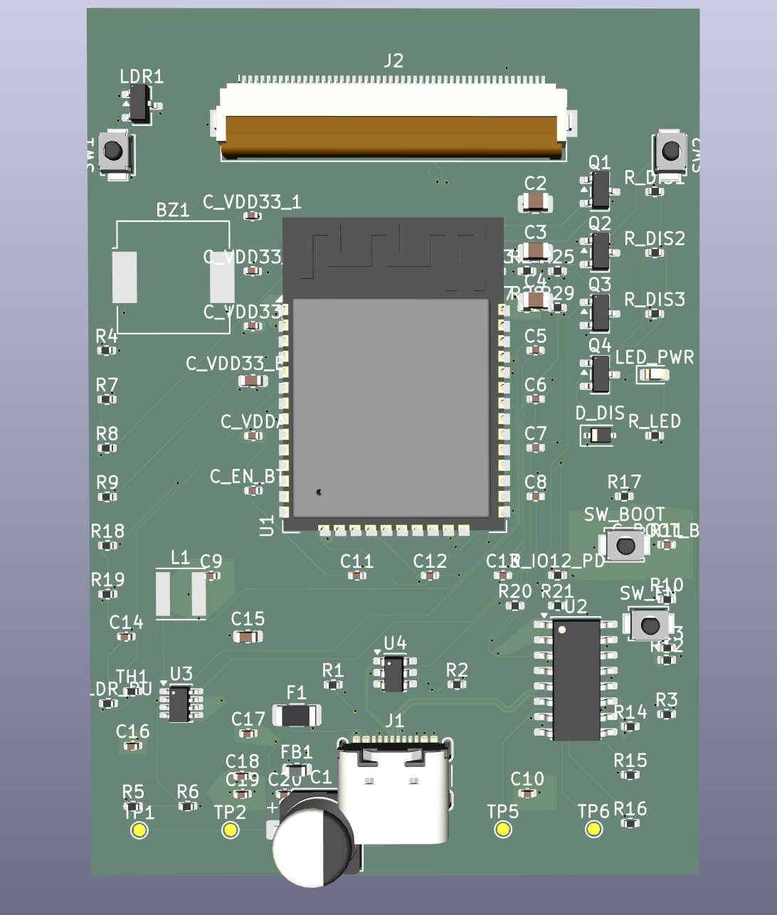 KiCAD PCB layout completed via KiCAD MCP integration